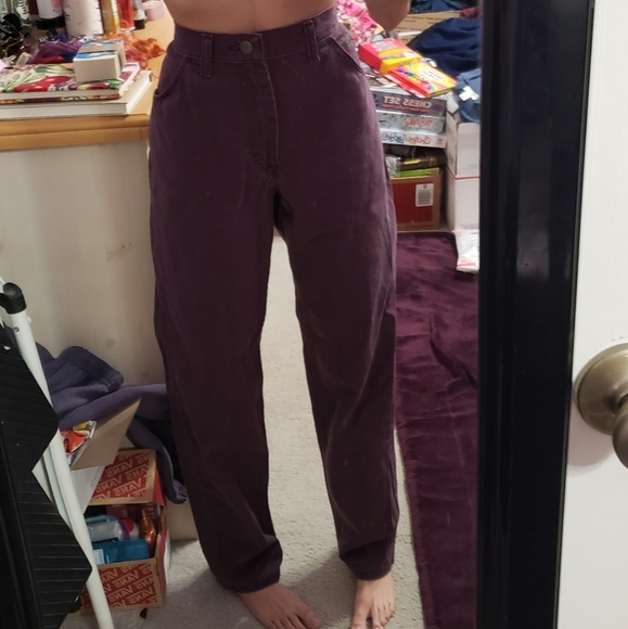 Vintage 80's Wrangler Purple "Mom" Jeans - Picture 4 of 15